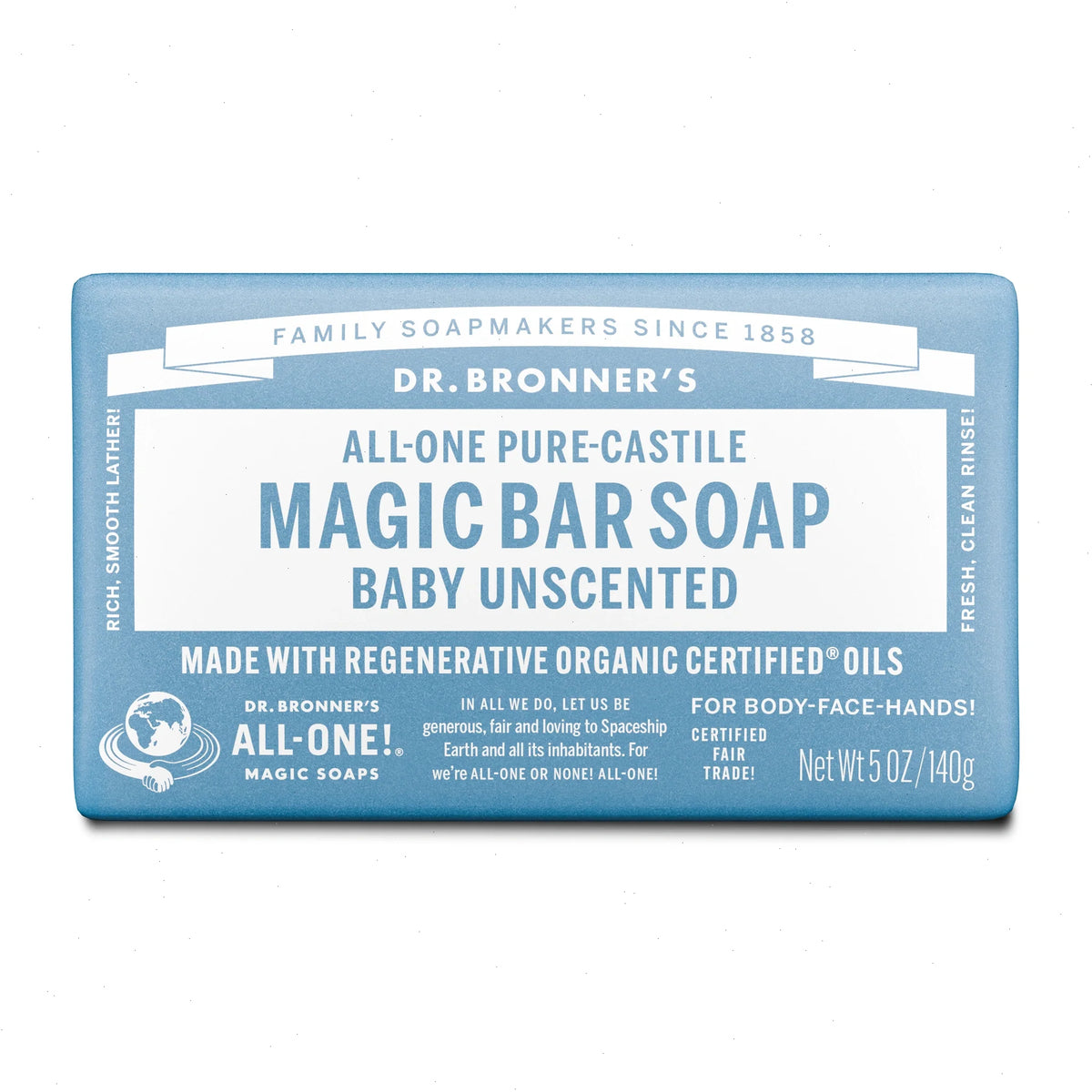 Unscented - Pure-Castile Magic Bar Soap
